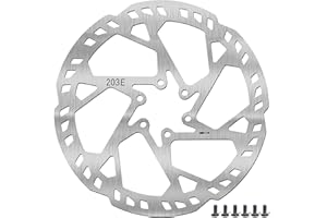 Bike Brake Rotor with 6 Bolts, 2.3mm Thick Bicycle Brake Disc Rotors, 140mm 160mm 180mm 203mm, escooter rotors, e-scooter ebi