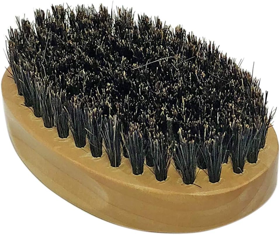 SUNBIRD Beard Brush For Men，Bristle Brushes，Suitable For Male Beard Care，Works with Beard Oil and Balm To Soften Beard，A Must For Your Beard Grooming Kit.