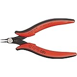 Hakko CHP PN-20-M Steel Super Specialty Pointed Nose Micro Pliers with Smooth Jaws, 1.0mm Nose
