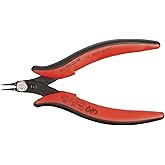 Hakko CHP PN-20-M Steel Super Specialty Pointed Nose Micro Pliers with Smooth Jaws, 1.0mm Nose