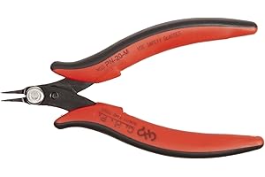 Hakko CHP PN-20-M Steel Super Specialty Pointed Nose Micro Pliers with Smooth Jaws, 1.0mm Nose