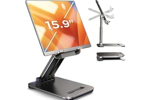 LISEN Tablet Stand for iPad Stand Holder Desk, Foldable Home Office Desk Accessories Travel for iPad Holder Gifts for Mom Wom