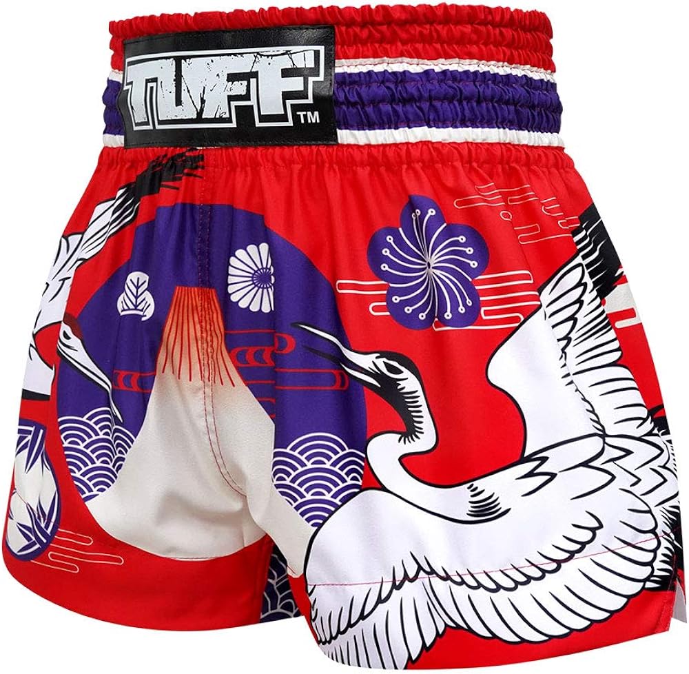 Tuff Boxing Sport Muay Thai Shorts Trunks Kick Martial Arts Training Gym Clothing : Clothing