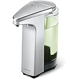 simplehuman Compact Sensor Pump with Soap Sample Brushed Nickel, 8 Fluid Ounce