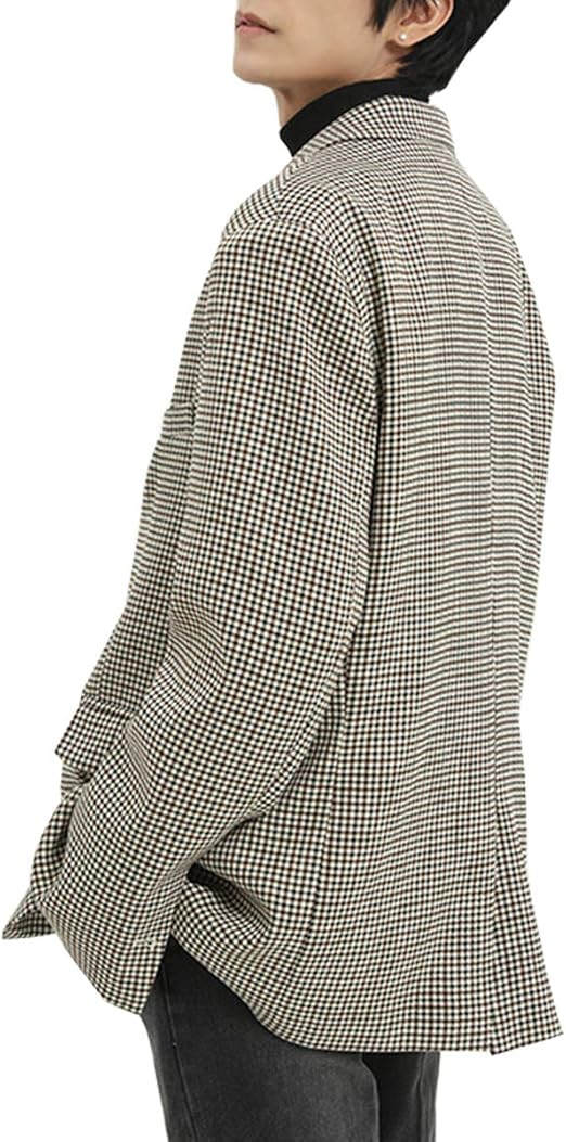Amazon ジャケット メンズ 秋冬 おおきいサイズ テーラードジャケット 千鳥格子 チェック柄 アウター コート カジュアル コート ジャケット 通販