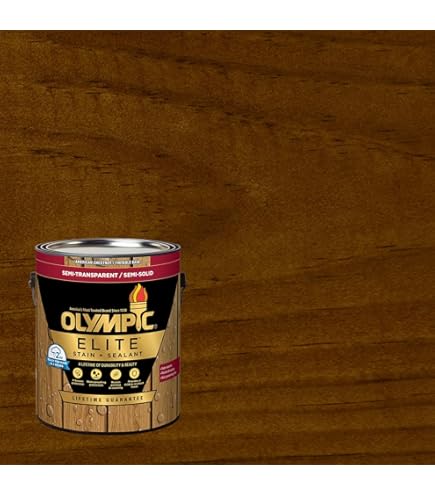 olympic tobacco stain Olympic Elite 1 gal. Mountain Cedar Woodland Oil Transparent Stain and Sealer in One Low VOC Olympic Maximum 1 gal. ST-2028