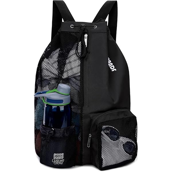 Personalized Beach Bag & Toiletry Pouch | Custom Monogram PVC Mesh Zipper Bag, Waterproof & Foldable - View #6