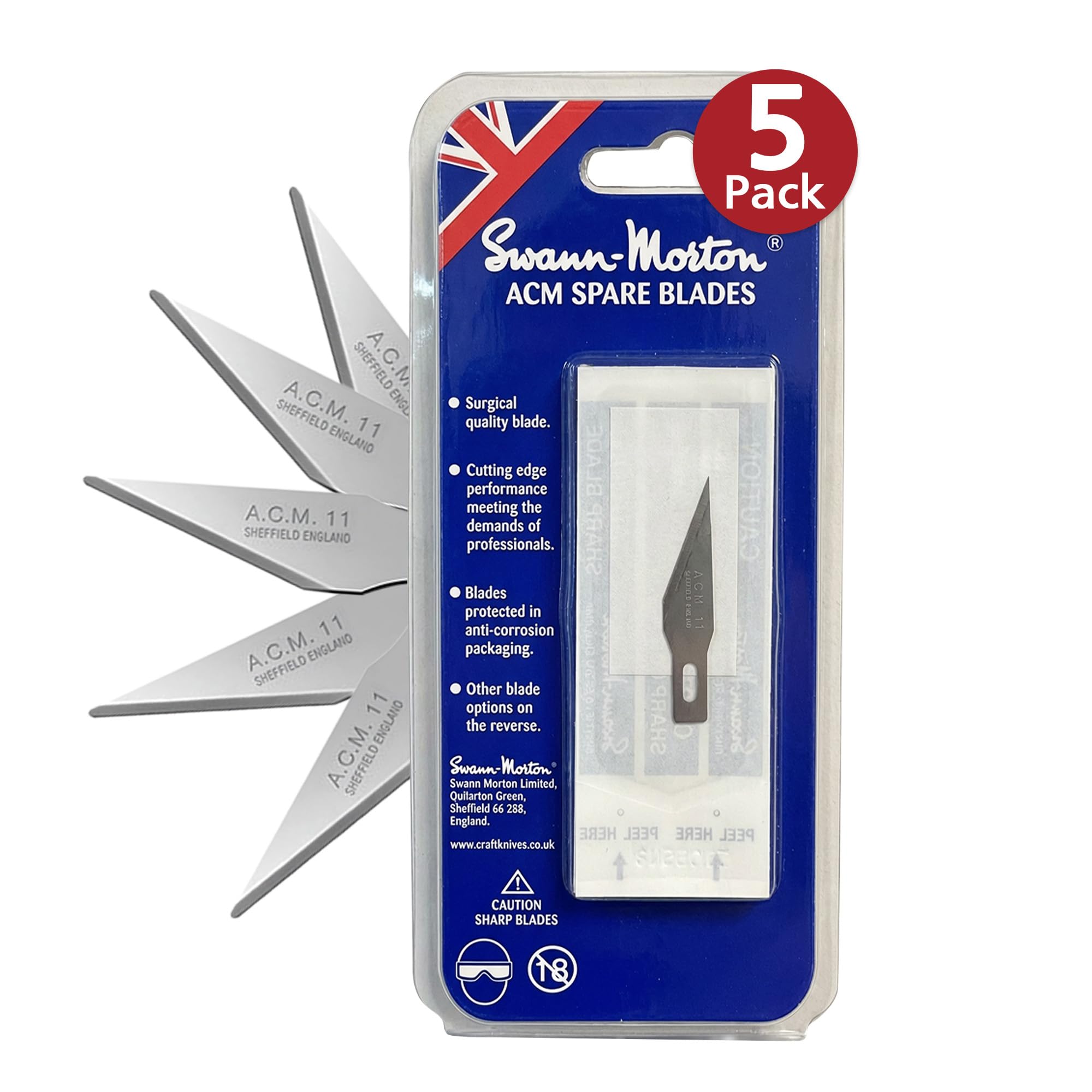 9131 Swann Morton - ACM Handle Blades - No 11