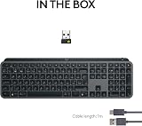 Logitech MX Keys S Plus Wireless Keyboard Low Profile Backlit USB C Bluetooth view 9