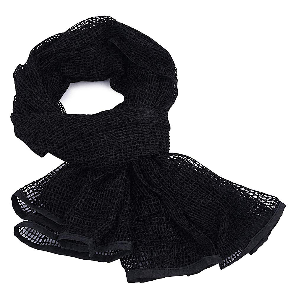 Tongcamo Sniper Veil Netting Camo Scarf Men Camo Gun Wrap for Hunting Shooting Wargame Outdoor Activities
