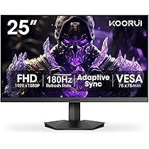 KOORUI 25E3A 24.5インチ FHD Amazon.com: KOORUI 25E3A 24.5-inch Gaming Monitor, 170hz FHD