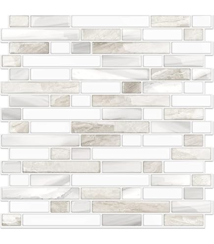 SMART TILES オスロ ホワイト XL タイル SM1135G-02-QG 幅22.5インチ 高さ10.88インチ
