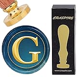 CRASPIRE Letter G Wax Seal Stamps Initial Alphabets
