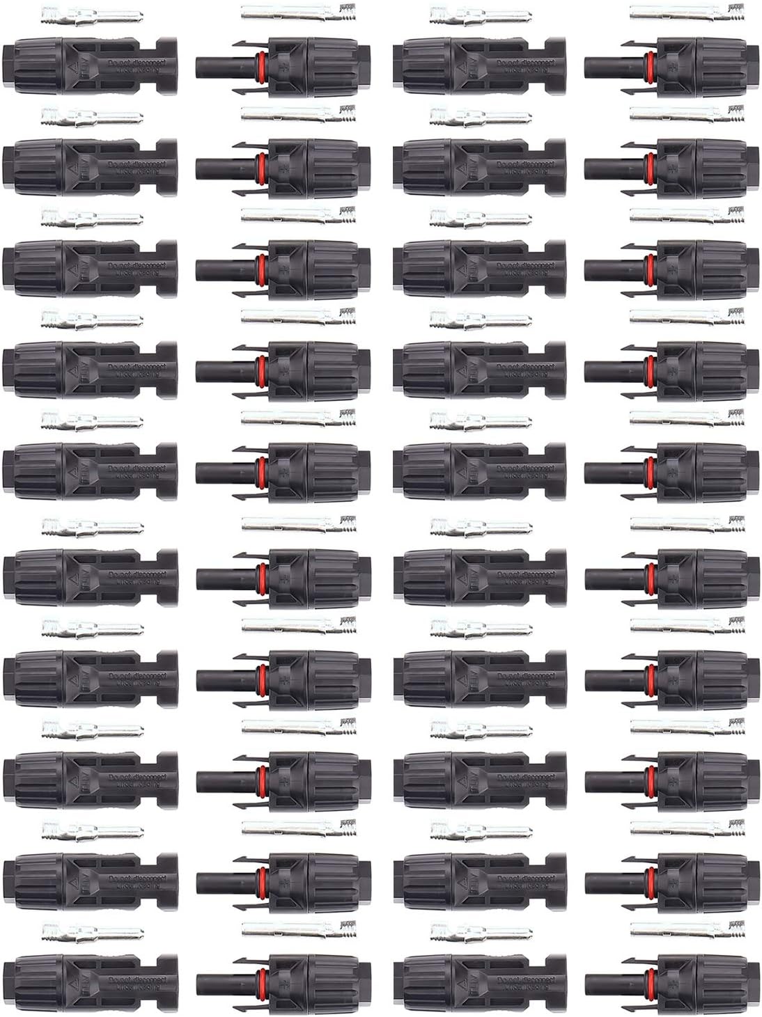 iGreely 20 Pairs Solar Connectors Male/Female IP67 Waterproof Solar Panel Cable Connectors