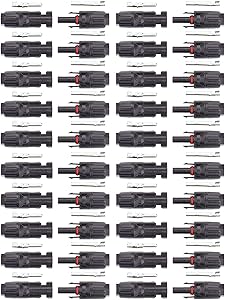 iGreely 20 Pairs Solar Connectors Male/Female IP67 Waterproof Solar Panel Cable Connectors