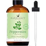 Handcraft Peppermint Essential Oil - 100% Pure and Natural Premium Therapeutic Grade with Premium Glass Dropper - Huge 4 fl.