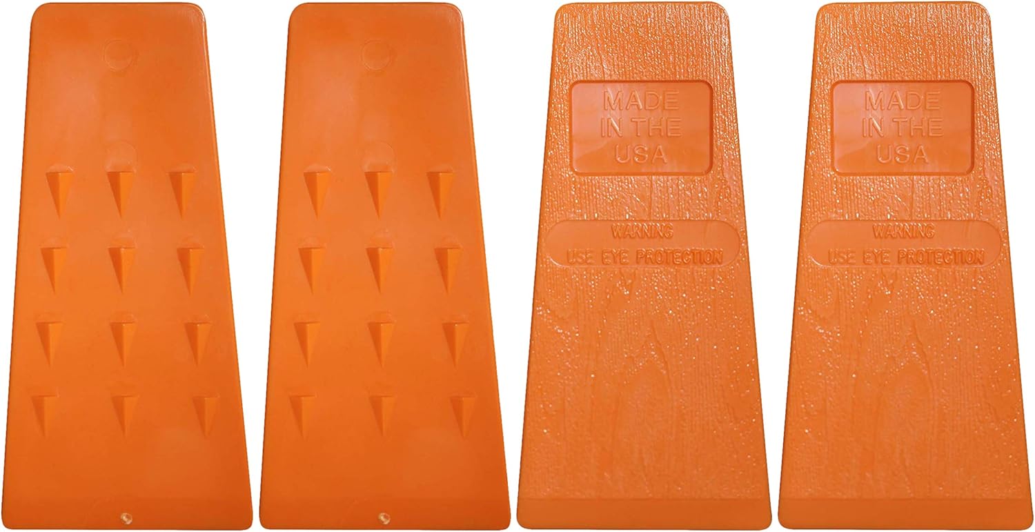 Timber Savage 5.5 Inch Felling Wedge Chain Saw Logging Supplies Set of 4: Garden & Outdoor