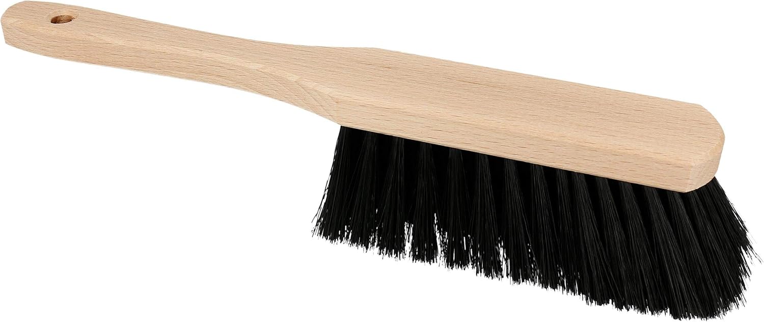 Lantelme Dustpan Set with Hand Brush Wood Dustpan Metal Robust Shovel