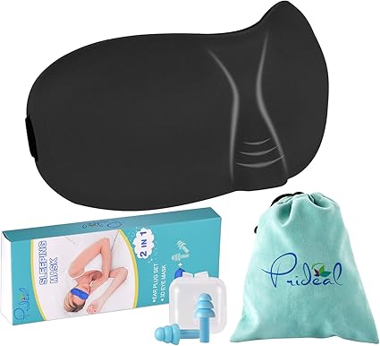 Amazon Com 3d Sleep Mask With Earplugs Adjustable Eye Masks For Sleeping Lightweight And Comfortable Noise Reduction Earplugs Best Eyeshades Included Travel Bag Health Personal Care
