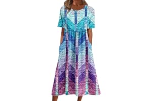 OIOLOYJM Bohemian Dress for Women Plus Size Boho Mid Length Maxi Emily Charm Peasant Spring Summer Dresses for Women 2024