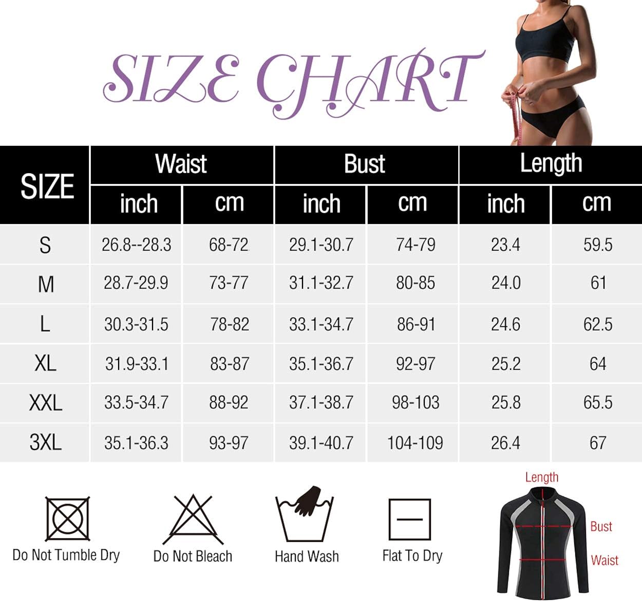 Neoprene Sauna Suit Hot Sweat Slimming Body Shaper Workout Jacket Shaperwear Tops: Clothing