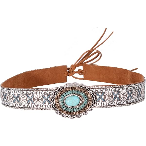 TCOMVEZ Hat Bands for Women Cowboy Hat Band Embroidery 