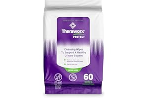 Theraworx Protect 60-Count Cleansing Wipes To Help Support A Healthy Urinary System