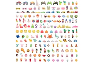CLOCK KING 182pcs 3D Cute Kids Erasers, Random Desktop Pet Toys Gifts, Classroom Rewards Kids Party Gifts, Various Styles Such as Animals, Food, Plants, Space, Princess, Sports, Halloween, Christmas