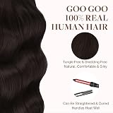 GOO GOO Tape In Hair Extensions 16inch 100g 40pcs Dark Brown 2 view 8