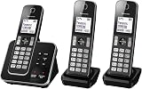 Panasonic KX-TGD623 Cordless Phone with Call Block, Digital Answering Machine,