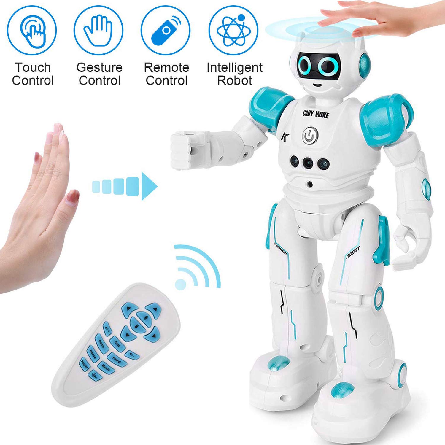 KingsDragon Robot Toys RC Robot for Kids Rechargeable Intelligent Programmable Robot with