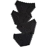 Stripe & Stare Women's Bikini Briefs 4 Pack