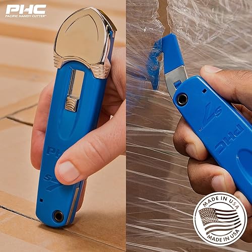 Pacific Handy Cutter S7 Safety Cutter, 3-in-1 Self-Retractable