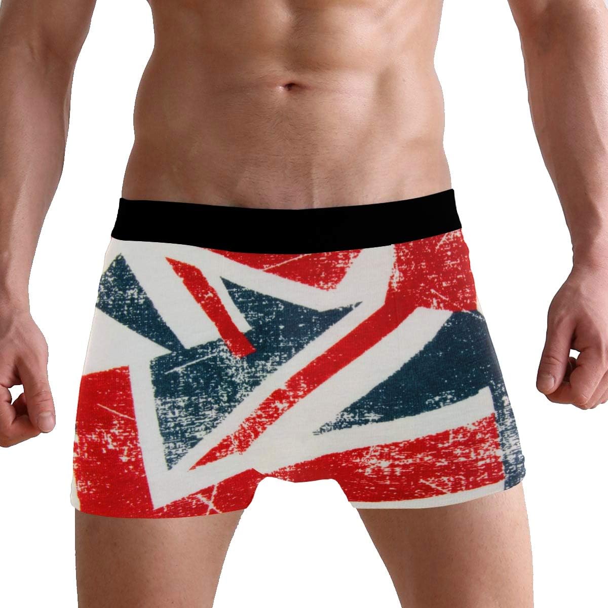 KUWT Vintage Union Jack Flag Men's Boxer Briefs Underwear