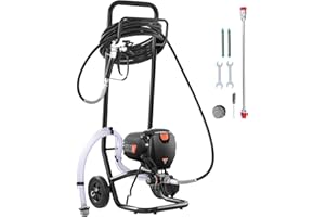 Uargd Stand Airless Paint Sprayer, 750W 3000PSI High-Performance Electric Sprayer with Cart, Smooth and Uniform Painting, Ide