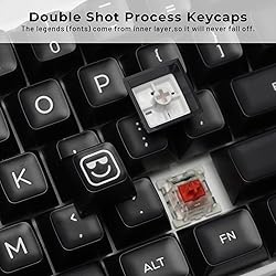 GMKWTL XVX Black Translucent Keycaps, Double Shot