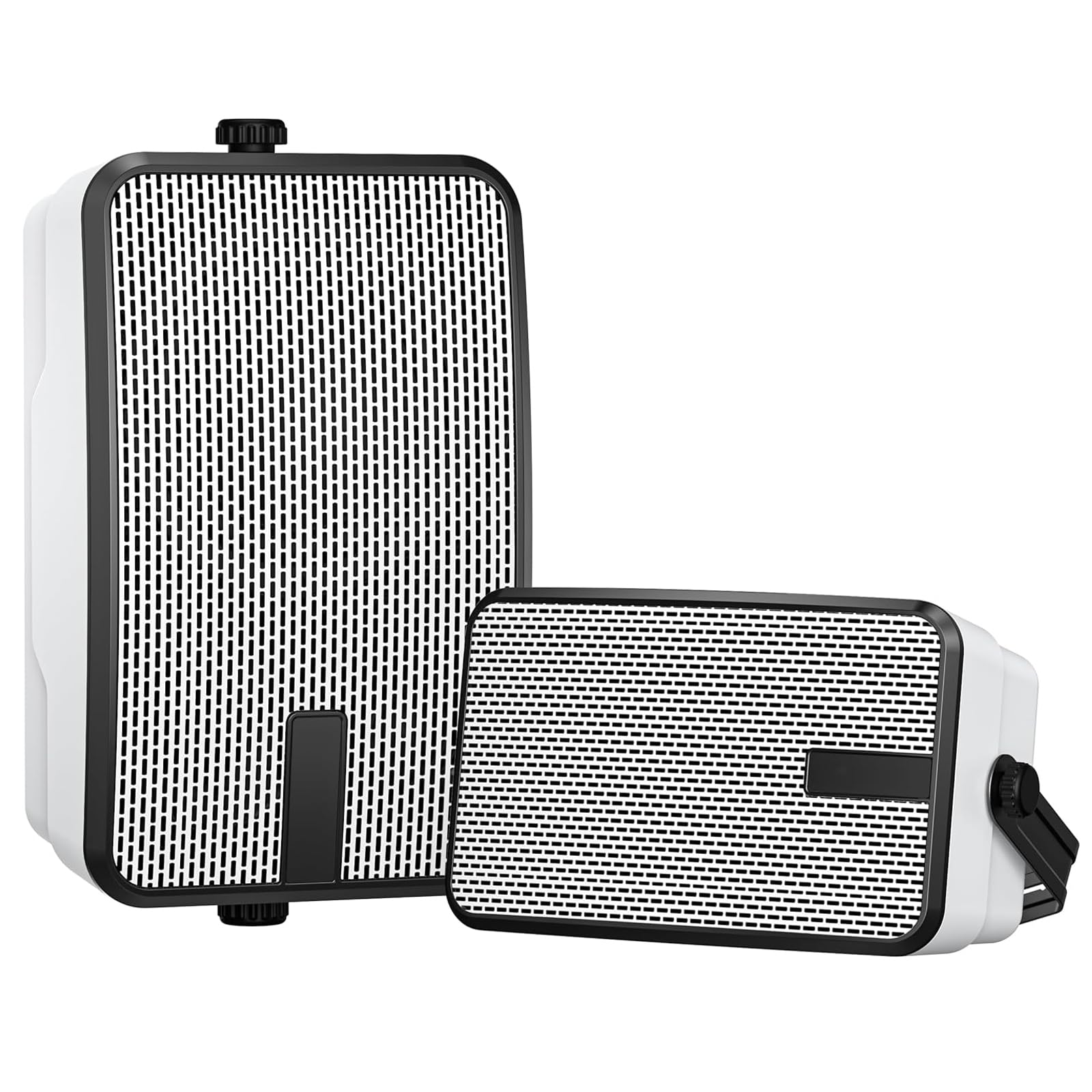Photo 1 of MWAU Outdoor Bluetooth Speakers 400w for Garage, Patio, Porch, Gazebo, Soffit, Entertainment Room. Wall Mount Speaker, Wireless Sync Up to 100 Speakers, IPX5 Waterproof (2 Pcs)