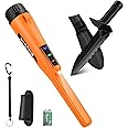 Metal Detector Pinpointer & Accessories, Waterproof Handheld Pin Pointer Wand with LED Screen, 3 Modes Metal Detecting Pinpointing Accessories
