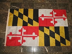 3x5 Maryland MD State Embroidered Sewn 210D Nylon Flag 3'x5' Banner with Grommets
