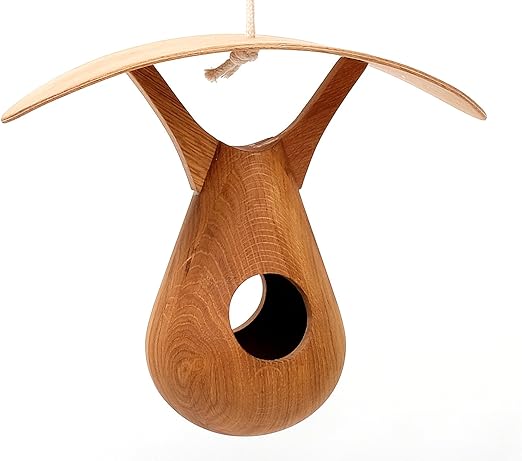 Wooden Bird Feeder Hanging House For The Garden Contemporary