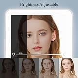 FUNTOUCH Rechargeable Travel Makeup Mirror with Lights, 3 Color Dimming view 4
