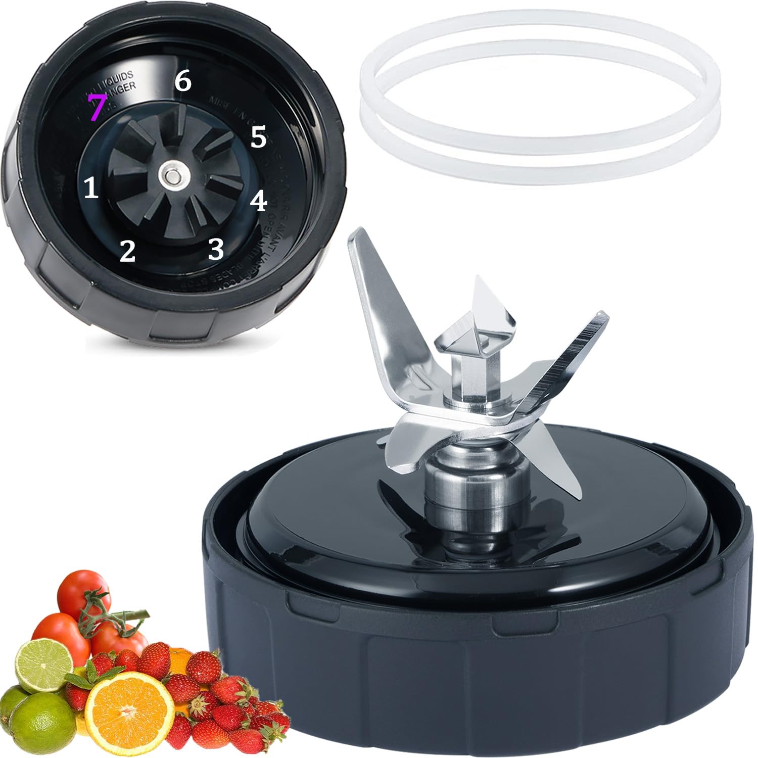 Photo 1 of [ New Model] Replacement blender Blade for Ninja Accessories, Only Compatible with Nutri Ninja Foodi Power Blender SS150,SS151,SS300, SS350,SS351, SS351TGT, CO351B, SS100, SS101, SS101C, CO101B