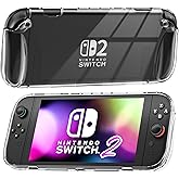 FANPL Case for Nintendo Switch 2 (2025), Soft TPU Cover Grip for Switch 2 and JoyCon Controller - Ergonomic Design, Easy Installation (Integrated Shell)