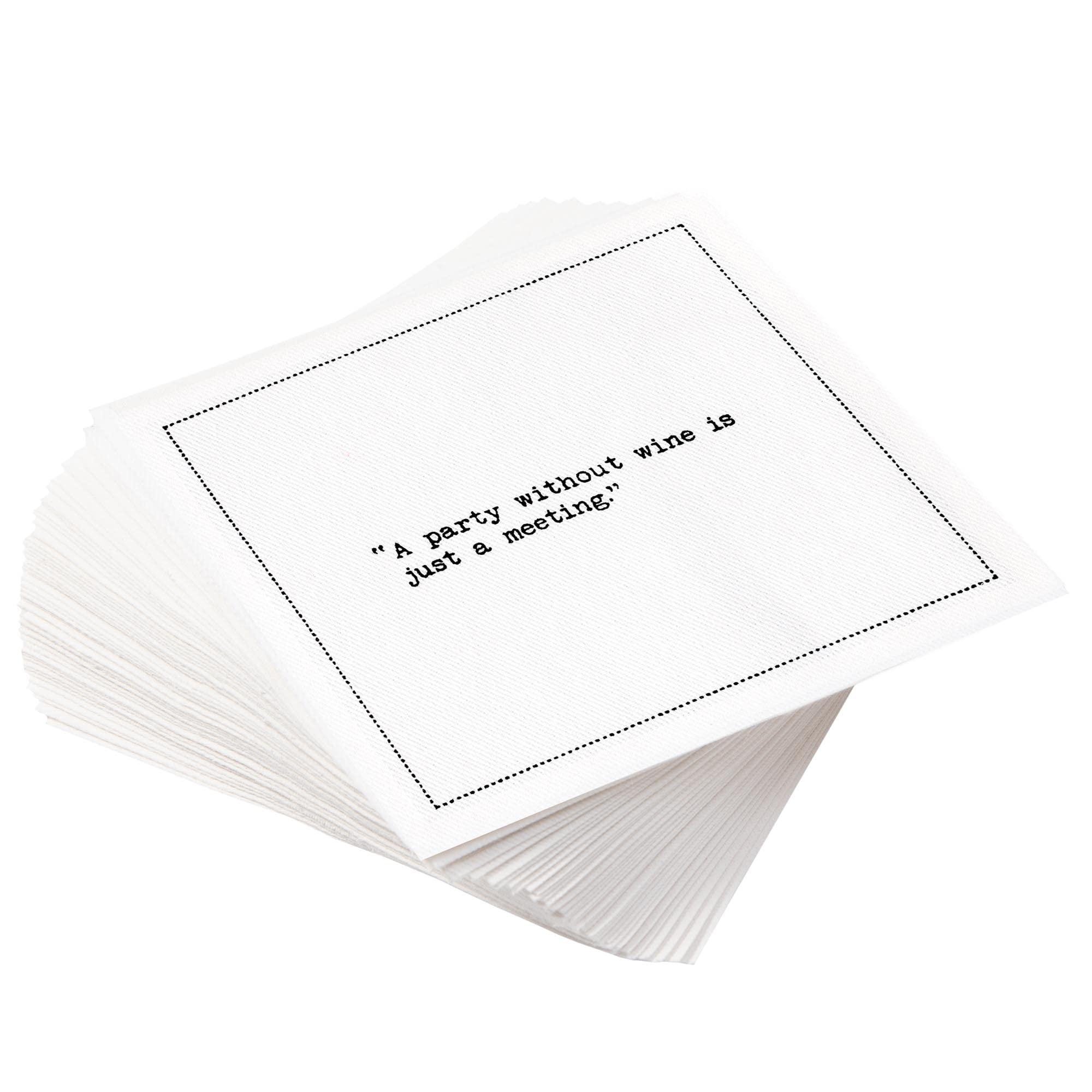 Five Star Napkins Wine Quotes