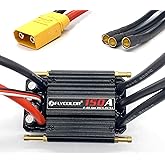 FLYCOLOR 150A ESC 2-6S Waterproof Brushless Electronic Speed Controller with 5.5V/5A BEC and XT90 6.0mm Banana Head Connector for Model Ship RC Boat