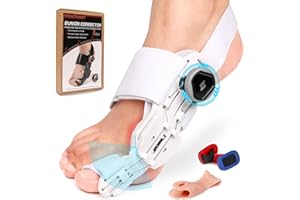 ROCK TAKIN Adjustable Knob Bunion Corrector for Women Men, Bunion Fix for Bunion Relief Non-Slip Big Toe Straightener with Silicone Pad Bunion Correction Splint for Left Right Feet (1PCS)