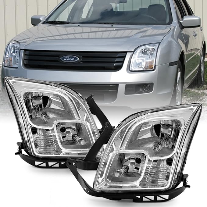Acanii For 2006 2007 2008 2009 Ford Fusion Headlights Factory Style Headlamps Replacement Driver Passenger Side Automotive Amazon Com