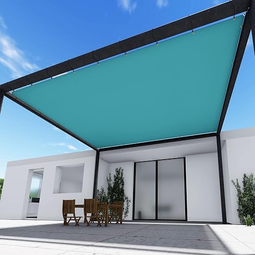 TANG 20' x 30' Waterproof Shade Cloth with Grommets, Sun Shade Sail Rectangle Straight Side, 260 GSM UV Block Fabric Patio…