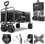 Sekey Folding Festival Trolley All-Terrain Wheels 440lb Capacity Wagon