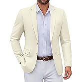 COOFANDY Men's Casual Blazer Lightweight Sport Coats Two Buttons Slim Fit Suit Jacket for Business Wedding Dress